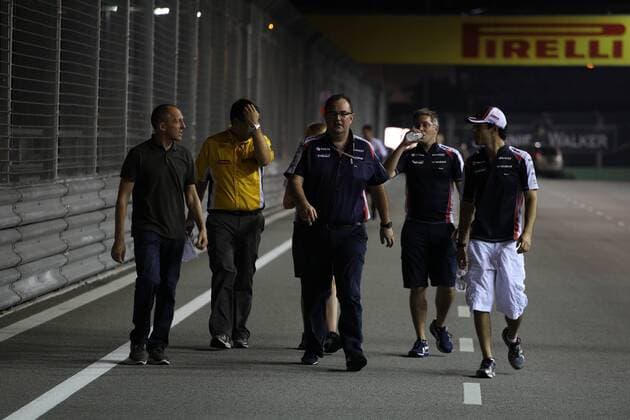 20.09.2012 - Bruno Senna (BRA) Williams F1 Team FW34 Singapore Grand Prix, Singapore 20 - 23 September 2012 
