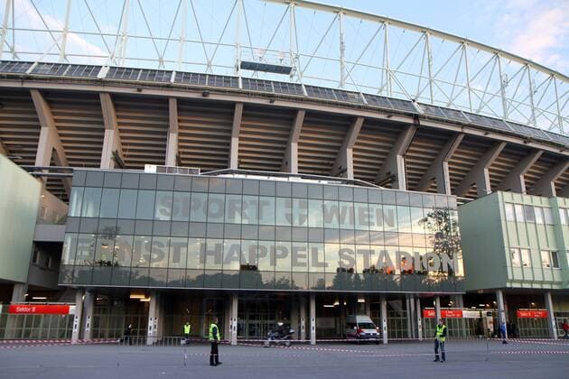 20.09.2012, UEFA Europa League-Gruppenphase SK Rapid Wien, das Geisterspiel, das rundum abgesperrte Ernst-Happel-Stadion