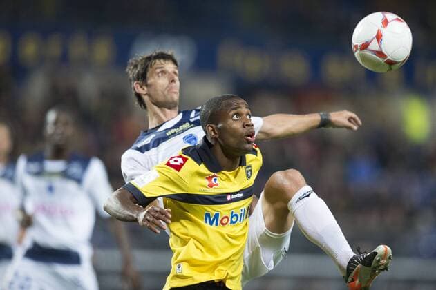 BAKAMBU Cedric (FC Sochaux) FOOTBALL : FC Sochaux vs ESTAC Troyes - Ligue 1 - Championnat de France 2012 2013 - 22 09 2012 - 