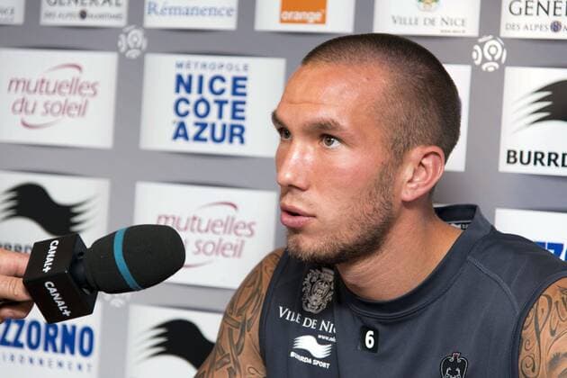 Didier Digard (capitaine) FOOTBALL : Point presse de Didier Digard OGC Nice - 24 09 2012 xPatriceMasantex 
