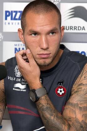 Didier Digard (capitaine) FOOTBALL : Point presse de Didier Digard OGC Nice - 24 09 2012 xPatriceMasantex 