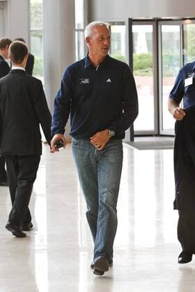 Bert van Marwijk (Holland) UEFA Trainerkonferenz im HILTON Hotel in Warschau  LKFT4312