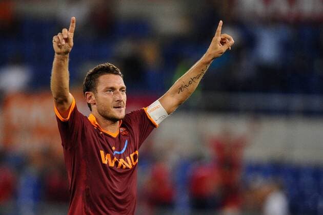 Francesco Totti (Roma) Calcio Serie A 2012 2013 AS Rom - Sampdoria Genua AntoniettaxBaldassarre