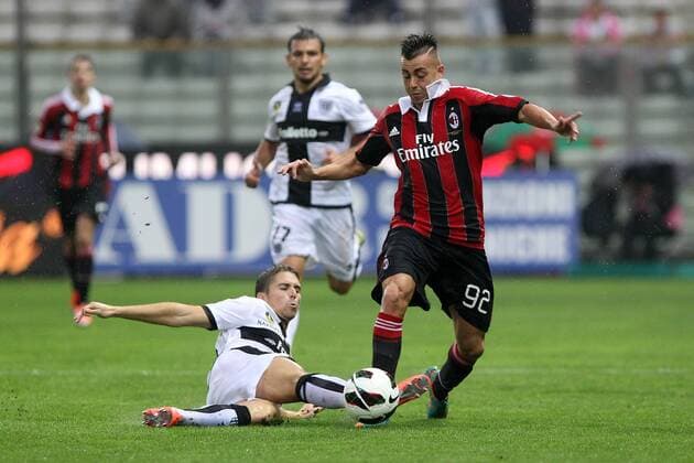 Daniele Musacci Parma Stephan El Shaarawy Milan - Parma, 29 09 2012 - Serie A 2012 2013 - FC Parma v AC Milan PaoloxNucci