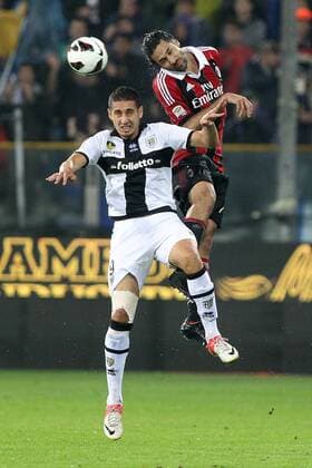 Mario Yepes Milan Ishak Belfodil Parma - Parma 29 09 2012 Stadio Tardini, Football Calcio Serie A 2012 13, FC Parma v AC Milan PaoloxNucci