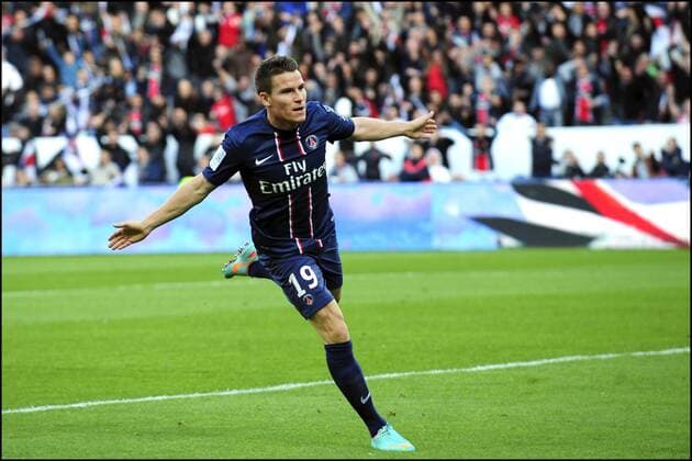 joie de Kevin Gameiro apres son but (psg) FOOTBALL : PSG Paris St. Germain vs FC Sochaux - L1 - 29 09 2012 JBAutissier 