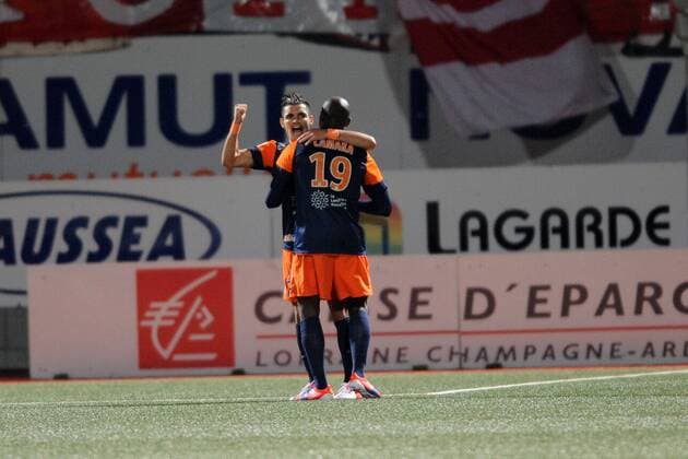 Joie de Montpellier FOOTBALL : Nancy vs Montpellier - Ligue 1 - Championnat de France 2012 2013 - 29 09 2012 - G.Ramon PanoramiC 