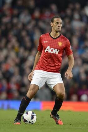 Rio Ferdinand of Manchester United - Barclays Premier League - Manchester Utd vs Tottenham - Old Trafford Stadium - Manchester - 29 09 12 - Picture Simon Bellis Sportimage EDITORIAL USE ONLY. No use with unauthorised audio, video, data, fixture lists, club league logos or live services. Online in-match use limited to 120 images, no video emulation. No use in betting, games or single club league player publications.
