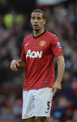 Rio Ferdinand of Manchester United - Barclays Premier League - Manchester Utd vs Tottenham - Old Trafford Stadium - Manchester - 29 09 12 - Picture Simon Bellis Sportimage EDITORIAL USE ONLY. No use with unauthorised audio, video, data, fixture lists, club league logos or live services. Online in-match use limited to 120 images, no video emulation. No use in betting, games or single club league player publications.