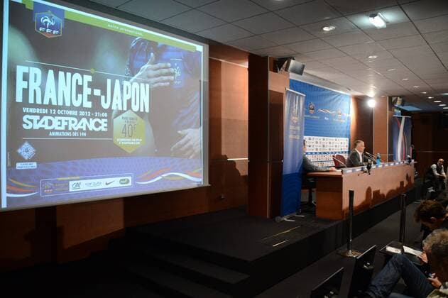 Didier DESCHAMPS (fra) - Pressekonferenz - Fussball - PK Frankreich - 04 10 2012 AnthonyBIBARD FEP Panoramic 