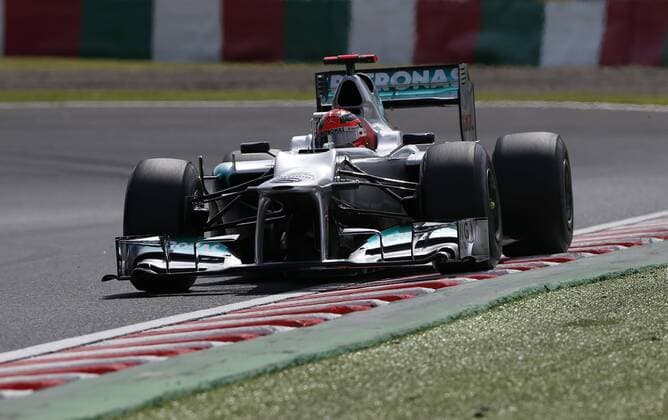 Motorsports: FIA Formula One World Championship 2012, Grand Prix of Japan, 7 Michael Schumacher (GER, Mercedes AMG Petronas F1 Team), xHOCHxZWEIx