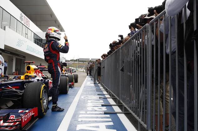 Motorsports: FIA Formula One World Championship 2012, Grand Prix of Japan, 1 Sebastian Vettel (GER, Red Bull Racing), xHOCHxZWEIx
