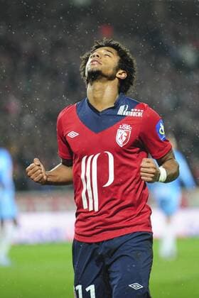 Joie de Ryan Mendes (Lille) apres son but FOOTBALL : Lille Losc vs Ajaccio - L1 - 06 10 2012 JBAutissier Panoramic 