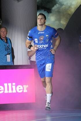 William ACCAMBRAY (Montpellier) HANDBALL : Montpellier HB vs Leon - Ligue des Champions - 07 10 2012 RichardGosselin Panoramic 