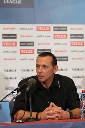 patrice canayer conference de presse HANDBALL : Montpellier HB vs Leon - Ligue des Champions - 07 10 2012 RichardGosselin Panoramic 