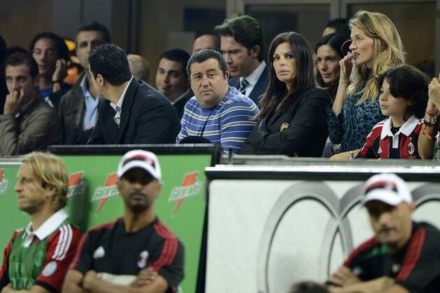 Milano 07 10 2012 - Serie A AC Mailand - Inter Mailand; Mino Raiola 