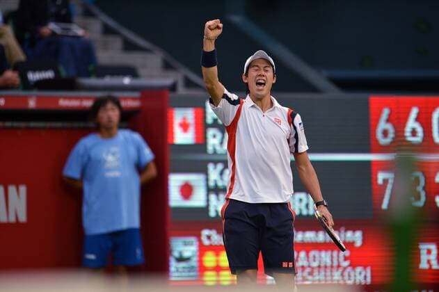 Kei Nishikori (JPN), OCTOBER 7, 2012 - Tennis : Rakuten Japan Open Tennis Championships 2012 Men s Singles final at Ariake Coliseum, Tokyo, Japan.  ( mjxa129767)