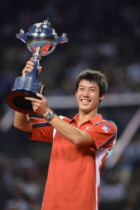 Kei Nishikori (JPN), OCTOBER 7, 2012 - Tennis : Rakuten Japan Open Tennis Championships 2012 Men s Singles final at Ariake Coliseum, Tokyo, Japan.  (mjxa129770)