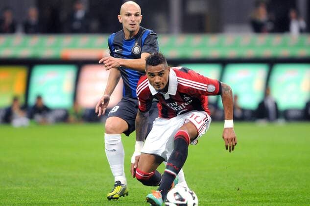 ESTEBAN CAMBIASSO - KEVIN PRINCE BOATENG - AC Milan vs Inter Mailand -