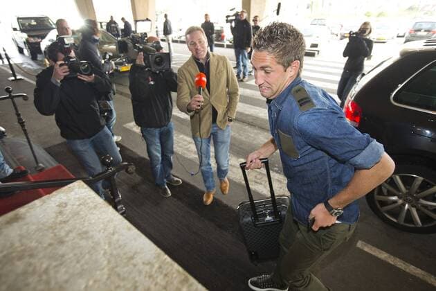 MAARTEN STEKELENBURG Arrival Dutch team Arrival Dutch team players 2012 2013 xVIxVI-Imagesx xLaurensxLindhoutxIVx 1185429