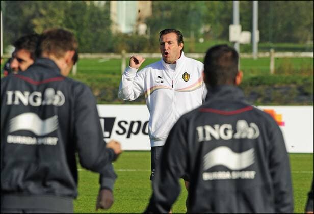 Marc Wilmots ( Entraineur ) FOOTBALL : Equipe Nationale de Belgique - Entrainement - Bruxelles - 09 10 2012 Photonews Panoramic 