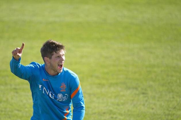 Klaas Jan Huntelaar of Holland Netherlands Training Session Training 2012 2013 xVIxxIVx 1186467