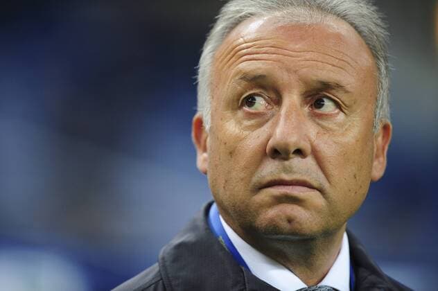 Alberto Zaccheroni - Trainer- selectionneur (Jpn) FOOTBALL : France vs Japon - match amical - 12 10 2012 JBAutissier Panoramic 