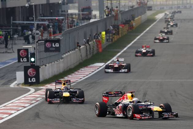Motorsports: FIA Formula One World Championship 2012, Grand Prix of Korea, 1 Sebastian Vettel (GER, Red Bull Racing), xHOCHxZWEIx