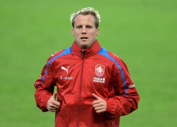 David Limbersky, player of Czech Republic national soccer team pictured during training in Prague, Czech Republic on October 15, 2012 ahead of the World Cup Group B qualifying soccer match Czech Republic vs Bulgaria. (CTKxPhoto KaterinaxSulova) CTKPhotoP201210150785701  SUK13