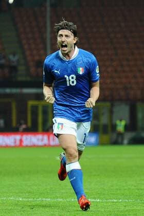 Torjubel Riccardo Montolivo (Italia) Milano, 16 10 2012 Stadio Giuseppe Meazza San Siro. Italy Vs Denmark AntoniettaXBaldassarre