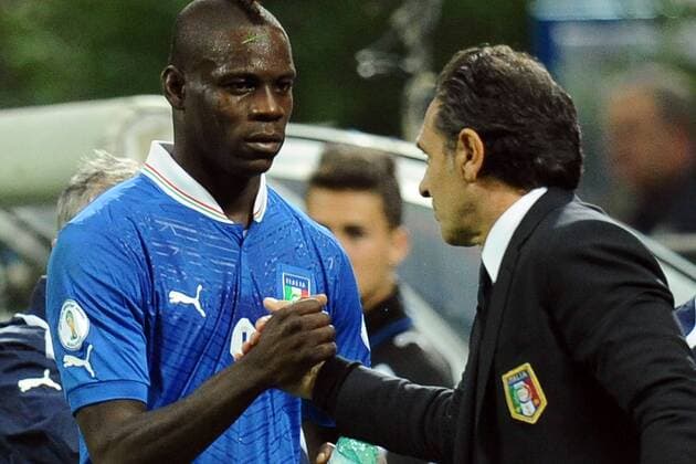 Mario Balotelli, Cesare Prandelli Milano, 16 10 2012 Stadio Giuseppe Meazza San Siro. Italy Vs Denmark AntoniettaXBaldassarre