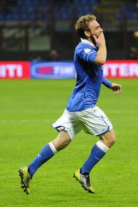 Mailand 16 10 2012 - Italien vs Dänemark: : Torjubel Daniele De Rossi 
