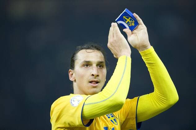 Zlatan IBRAHIMOVIC (SWE) freut sich, Fussball Länderspiel, WM-Qualifikation, Deutschland (GER) - Schweden (SWE) 4:4, am 16.10.2012 in Berlin Deutschland;