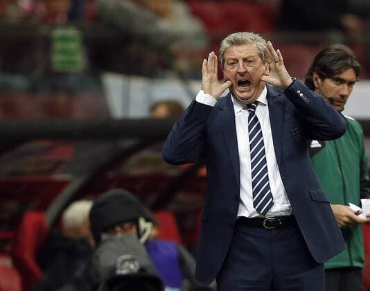England s Roy Hodgson shouts out instructions..Poland v England - FIFA World Cup Qualifier - National Stadium, Warsaw Stadium- 17 10 12 - Picture David Klein Sportimage EDITORIAL USE ONLY. No use with unauthorised audio, video, data, fixture lists, club league logos or live services. Online in-match use limited to 120 images, no video emulation. No use in betting, games or single club league player publications.