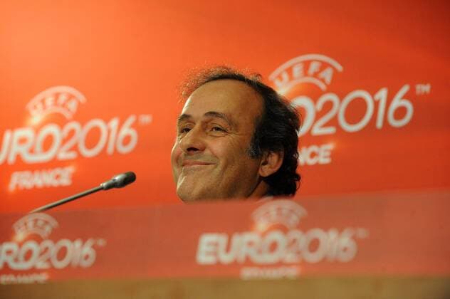 Michel Platini ( President UEFA ) FOOTBALL : Comite de pilotage UEFA EURO 2016 - Paris - 23 10 2012 N.LeGouic FEP Panoramic 