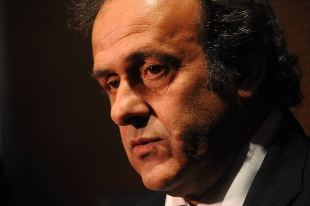 Michel Platini ( President UEFA ) FOOTBALL : Comite de pilotage UEFA EURO 2016 - Paris - 23 10 2012 N.LeGouic FEP Panoramic 