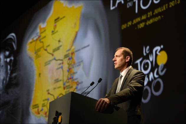 Christian Prudhomme ( Tourdirektor ) - Festival und Kongresspalast - Paris Präsentation der 100. Tour de France 2013 - Paris - 24 10 2012 xPhotonewsxPanoramicx 