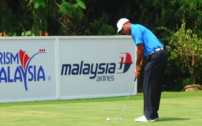 Malaysia PGA Golf Herren tour golf 25 octobre 2012 Tiger Woods USA during round one of CIMB classic.Halim Berbar