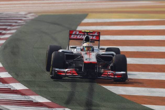 Motorsports: FIA Formula One World Championship 2012, Grand Prix of India, 4 Lewis Hamilton (GBR, Vodafone McLaren Mercedes), xHOCHxZWEIx