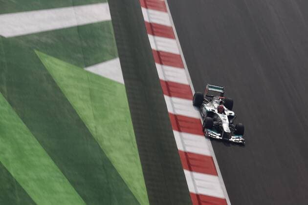 Motorsports: FIA Formula One World Championship 2012, Grand Prix of India, 7 Michael Schumacher (GER, Mercedes AMG Petronas F1 Team), xHOCHxZWEIx