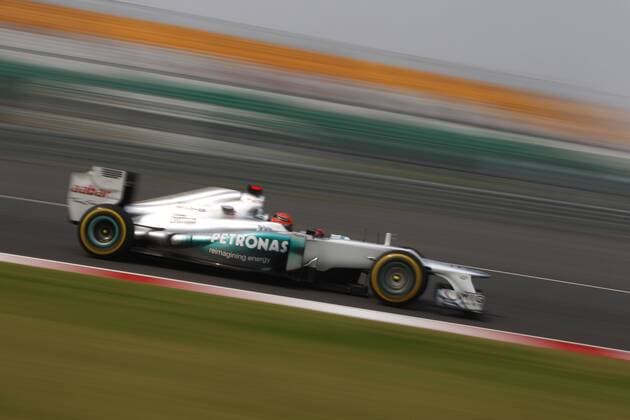 Motorsports: FIA Formula One World Championship 2012, Grand Prix of India, 7 Michael Schumacher (GER, Mercedes AMG Petronas F1 Team), xHOCHxZWEIx
