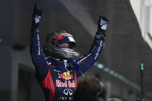 Motorsports: FIA Formula One World Championship 2012, Grand Prix of India, 1 Sebastian Vettel (GER, Red Bull Racing), xHOCHxZWEIx