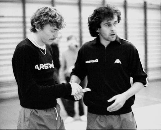 Lodz, Zbigniew Boniek i Michel Platini. photo by JanxRozmarynowski roja_290405_040 