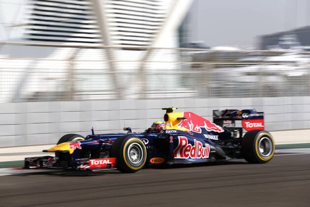 Free Practice 3: Mark Webber (AUS) Red Bull Racing RB8 Abu Dhabi Grand Prix, UEA 01-04 November 2012 