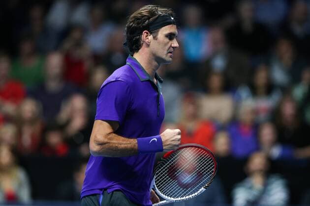 Tennis - ATP Tennis Herren World Tour finals 2012 - Roger Federer (SUI) at the O2 Arena, London 