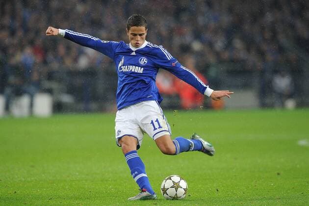 Fußball Champions League Schalke 04 - FC Arsenal am 06.11.2012 in der Veltins-Arena in Gelsenkirchen Ibrahim Afellay ( Schalke )