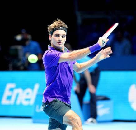TENNIS - ATP Tennis Herren World Tour Finals 2012 LONDON,ENGLAND,08.NOV.12 - TENNIS - ATP Tennis Herren World Tour Finals. Bild zeigt Roger Federer (SUI). 