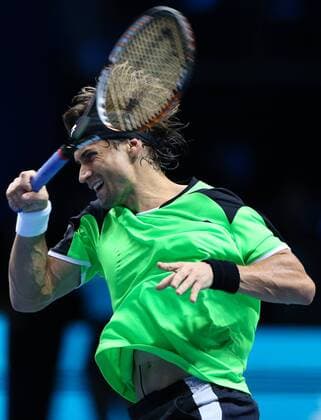 Tennis - ATP Tennis Herren World Tour finals 2012 - The O2 Arena - David Ferrer (ESP) in action at the O2 Arena, London 