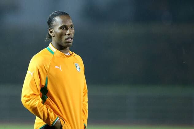 FUSSBALL - AUT vs CIV, Testspiel, Vorberichte, Training TRAUN,AUSTRIA,12.NOV.12 - FUSSBALL - ÖFB Länderspiel, Österreich vs Elfenbeinküste, Freundschaftsspiel, Vorberichte, Training Nationalteam CIV. Bild zeigt Didier Drogba (CIV). 
