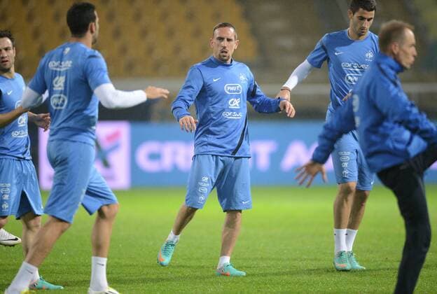 Franck RIBERY (fra) FOOTBALL : conference de presse et entrainement France vs Italie - 13 11 2012 AnthonyBIBARD FEP Panoramic 